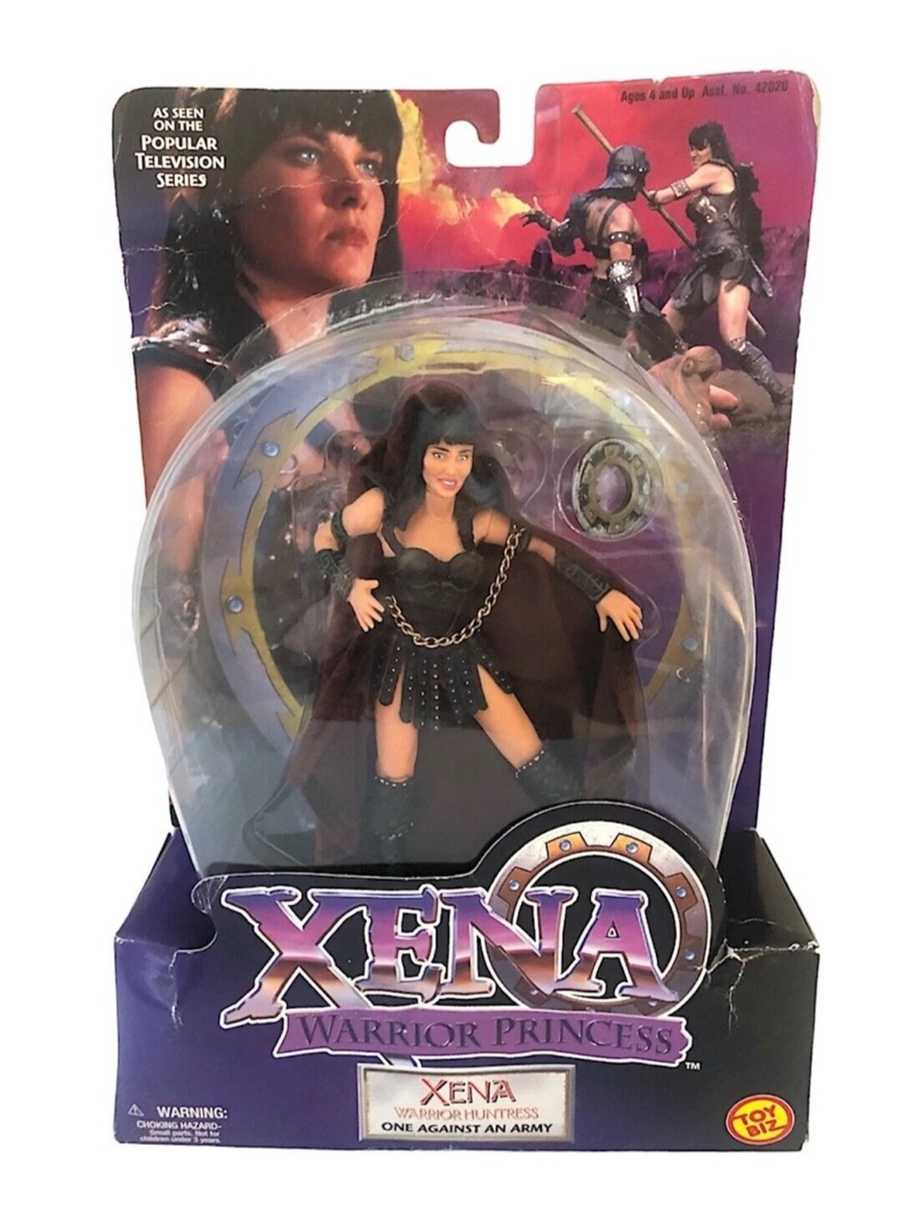 XENA Warrior Princess Huntress One Against an Army Toy Biz Figure Chakram SEALED